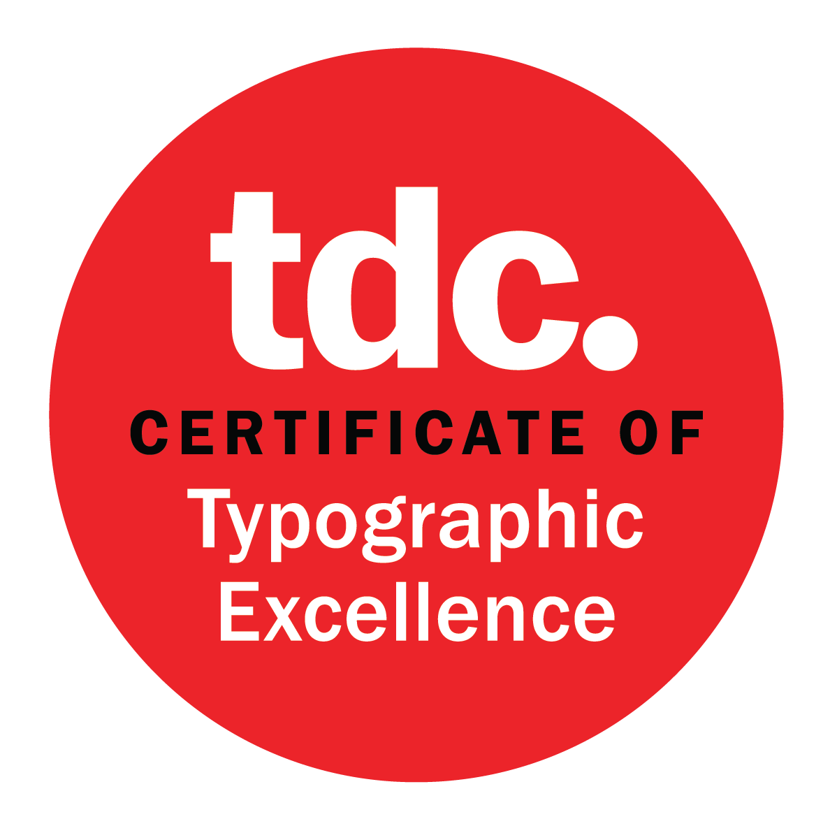 Gewinner des Certificate of Typographic Excellence vom Type Directors Club New York